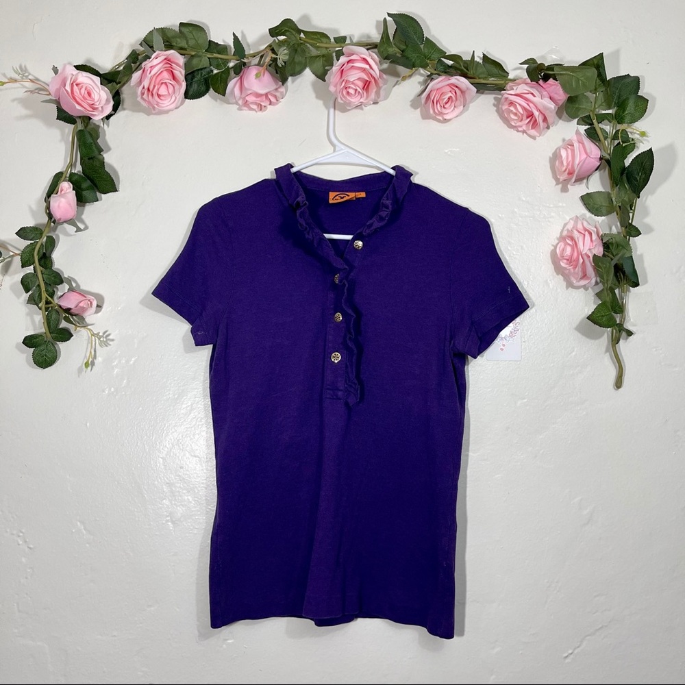Tory Burch Purple Polo Shirt